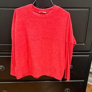 Zenana Outfitters Vibrant Red Crew Neck Sweater